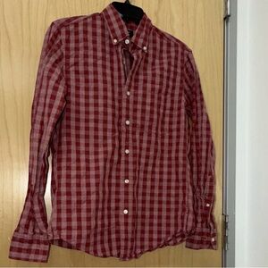 J. Crew Red Plaid Casual Button Down Shirt